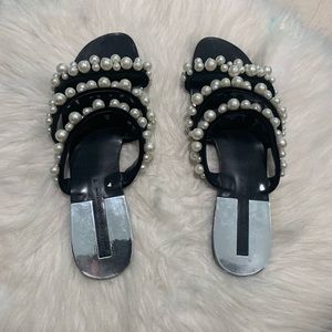 Zara pearl sandals